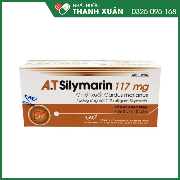 A.T Silymarin 117mg Bảo vệ gan, tăng cường chức năng gan
